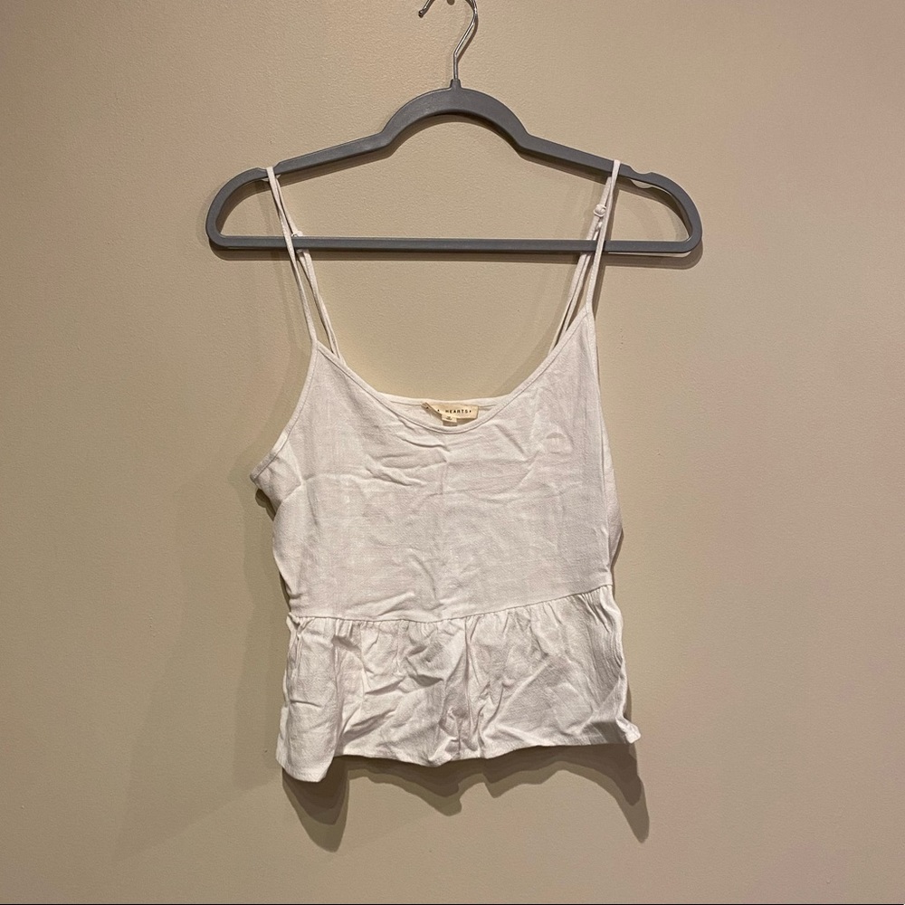 White cropped shirt